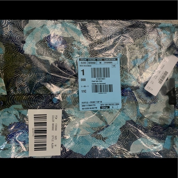 J crew Ruffle-front top in floral-print jacquard - Picture 3 of 9